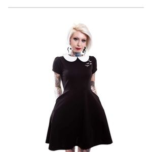 NWT Sourpuss Ghoul trouble dress / Wednesday Addams